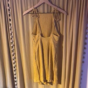 Free People Yellow Mini Dress
